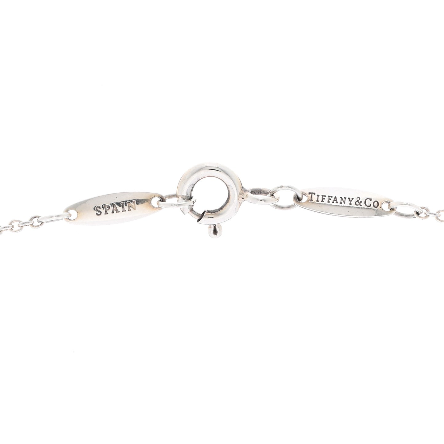 Sterling Silver 9mm Elsa Peretti Bean Pendant Necklace