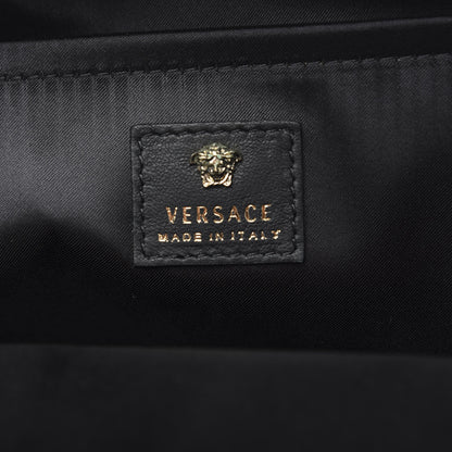 Versace Calfskin Embroidered Baroque Palazzo Backpack Black 5 of 8