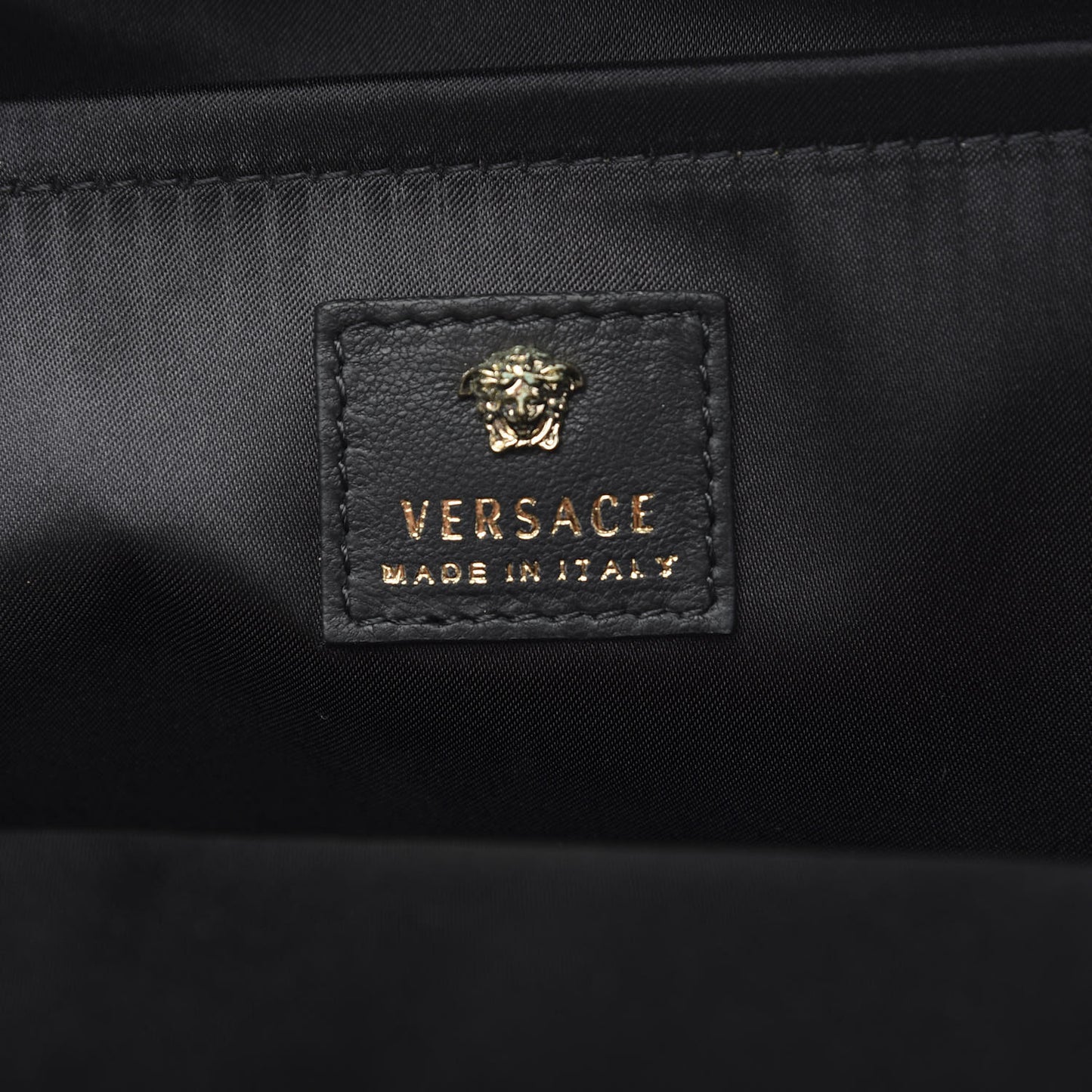 Calfskin Embroidered Baroque Palazzo Backpack Black