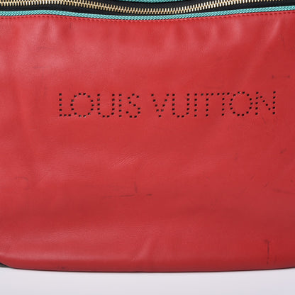 Louis Vuitton Supple Calfskin Safari Flight Bag Rouge 11 of 12