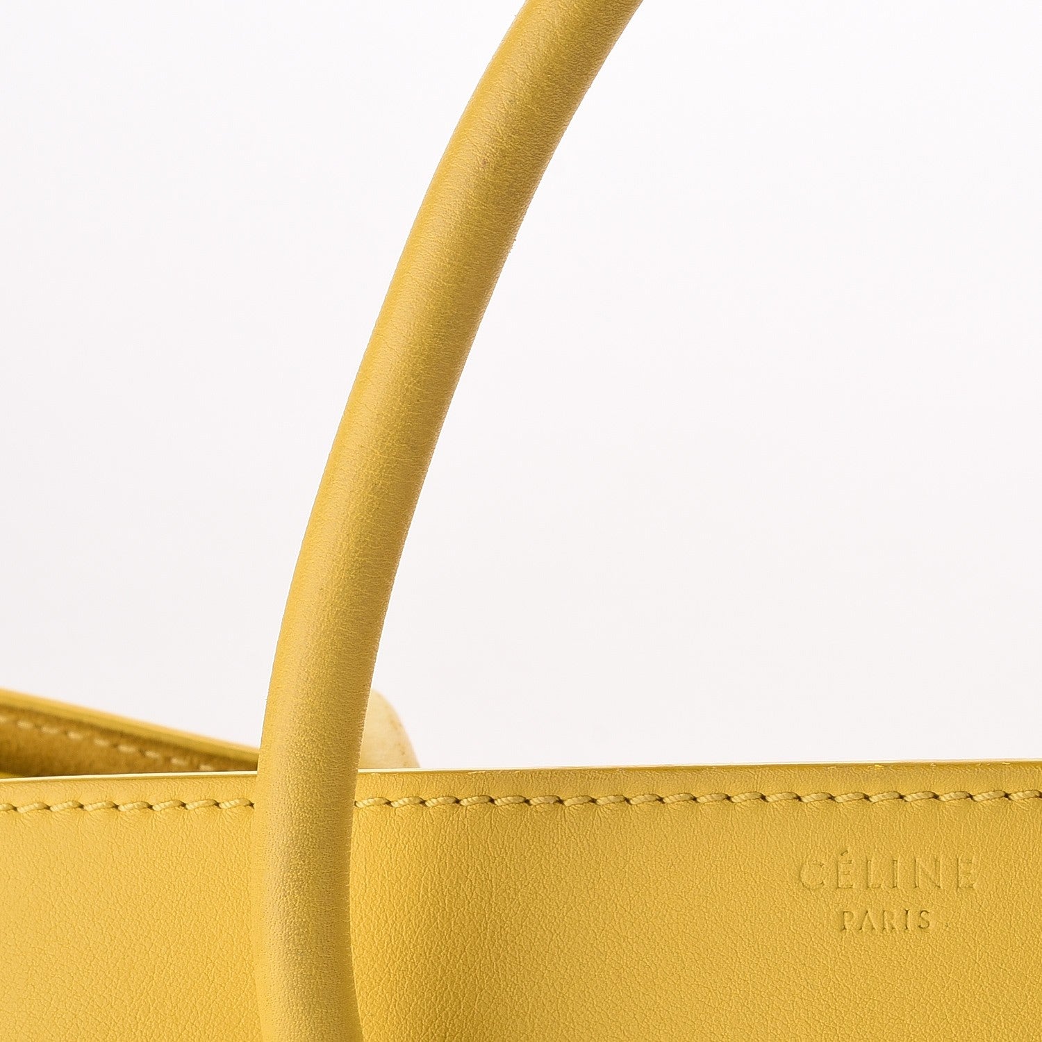 Celine Smooth Calfskin Medium Phantom Luggage Sun Yellow 20 of 27