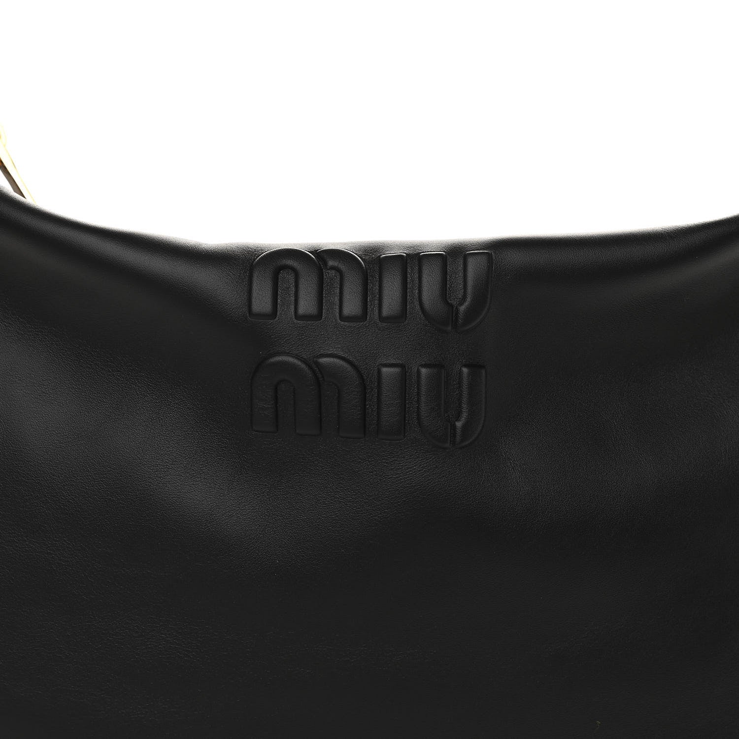 Miu Miu Soft Calf Softy Shoulder Bag Black 9 of 11