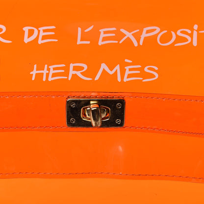 Hermes Vinyl Souvenir De L'Exposition Kelly Orange 9 of 9