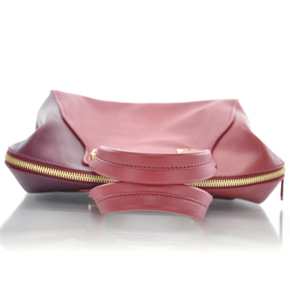 Fendi Vitello Capra Alabama Colorblock Large Chameleon Tote Ciliegia Bordeaux Ruby 6 of 11
