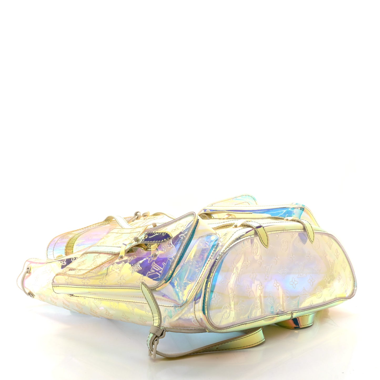 PVC Monogram Christopher Backpack GM Iridescent Prism