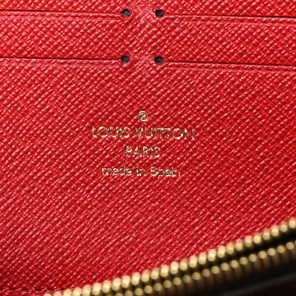 Louis Vuitton Damier Ebene Clemence Wallet Cherry 8 of 11