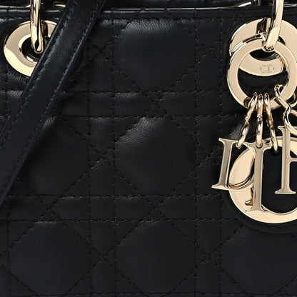 Christian Dior Lambskin Cannage Micro Lady Dior Black 8 of 11