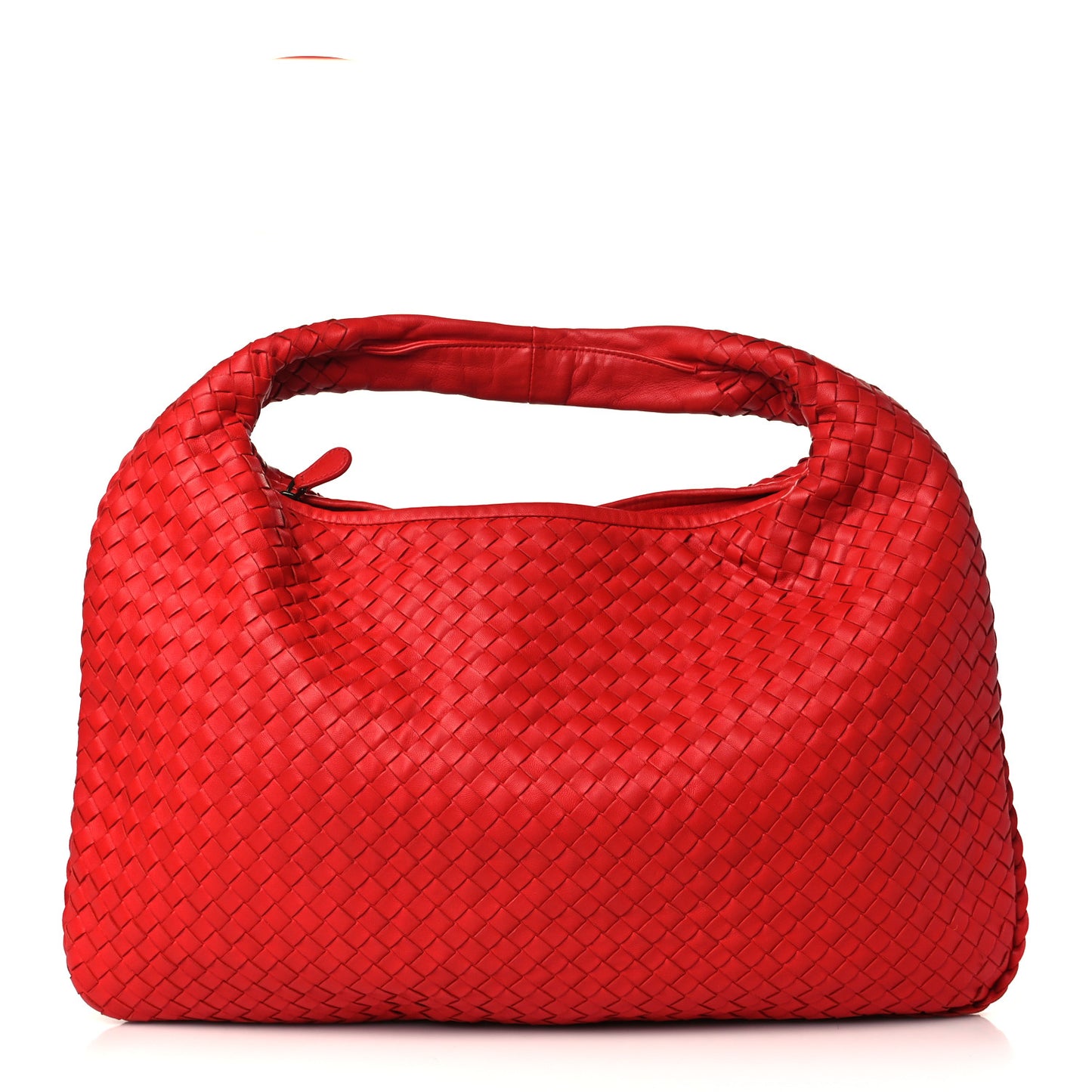 Nappa Intrecciato Large Veneta Hobo Corniola