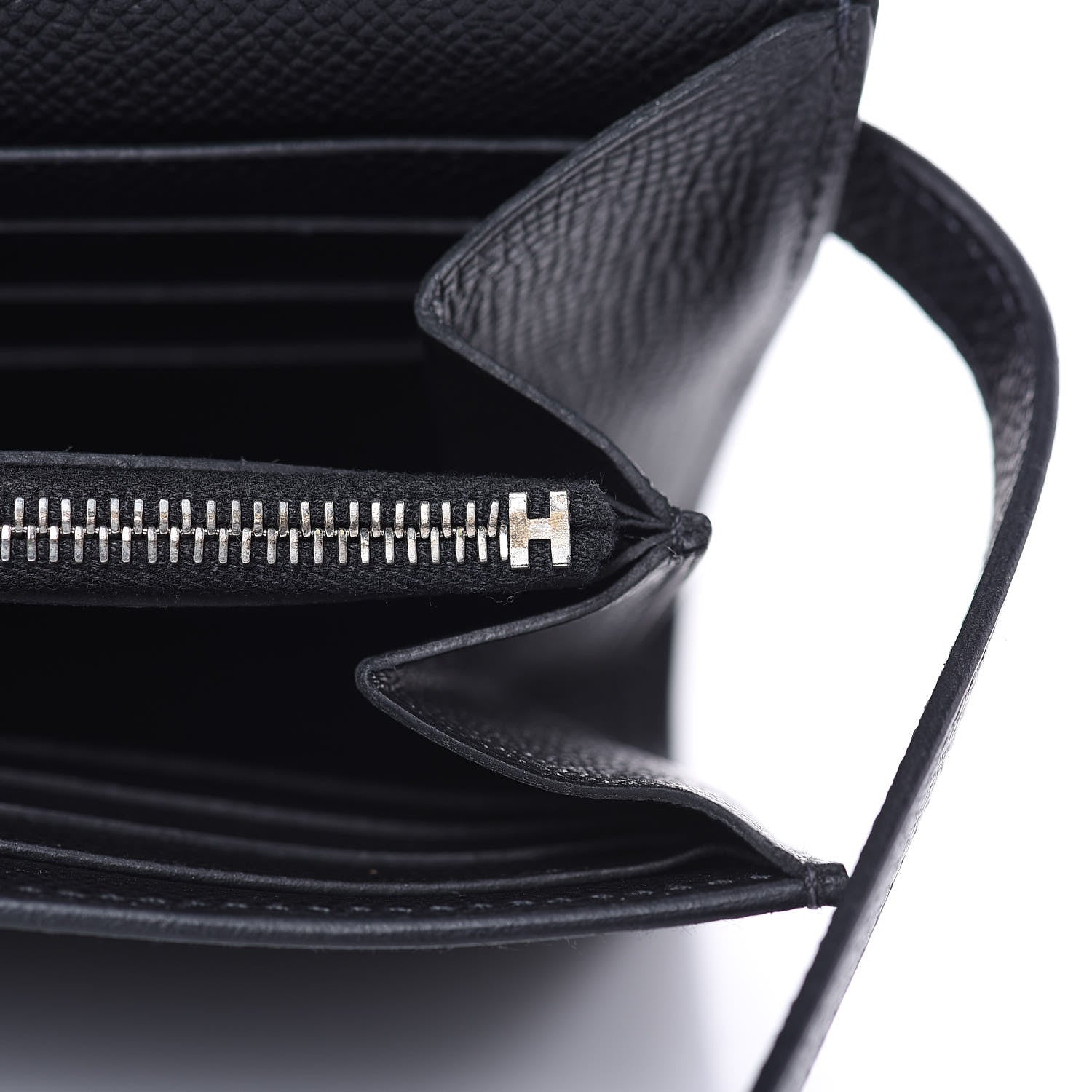 Hermes Epsom Kelly Longue Wallet Black 13 of 17