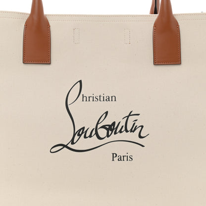 Christian Louboutin Canvas Nastroloubi Tote Natural Black 7 of 9
