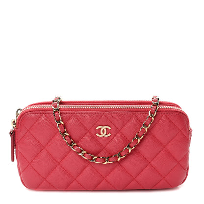 Chanel Caviar Quilted Small Clutch With Chain Pink 1 of 11