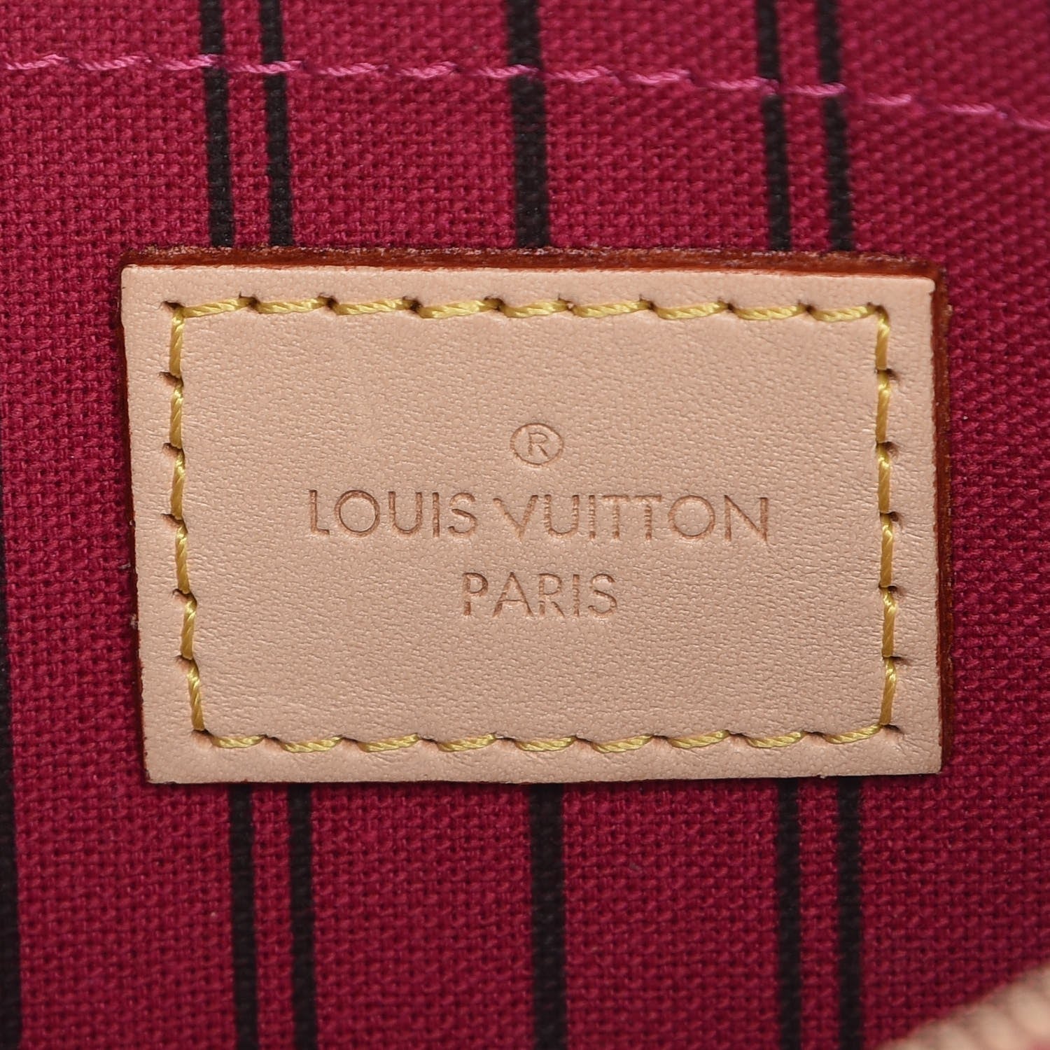 Louis Vuitton Monogram Neverfull MM GM Pochette Pivoine 6 of 8