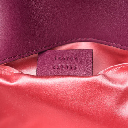 Gucci Velvet Matelasse Mini GG Marmont Shoulder Bag Fuchsia Violet Cyclamen 6 of 9
