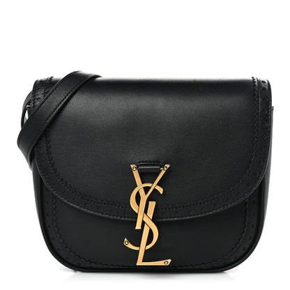 Saint Laurent Smooth Calfskin Perforated Classic Monogram Small Kaia Satchel Black 1 of 8