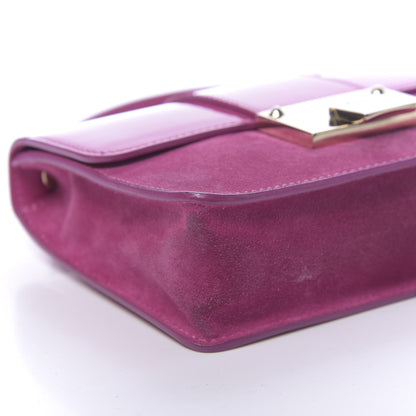 Jimmy Choo Patent Suede Rebel Crossbody Bag Pink 6 of 12