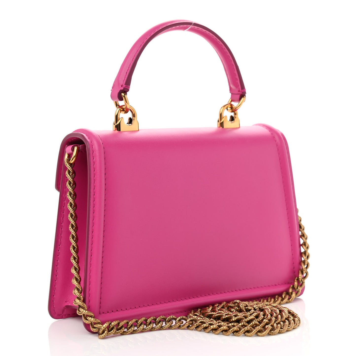 Smooth Calfskin Small Devotion Envelope Top Handle Bag Pink