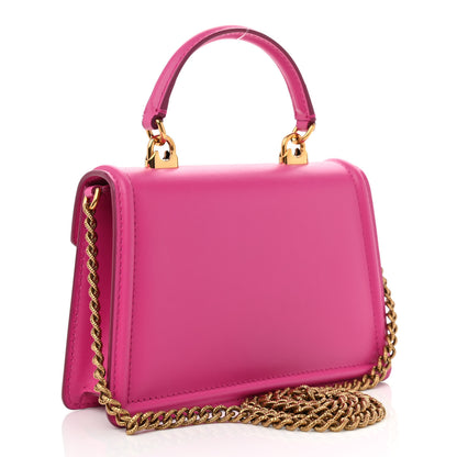 Dolce & Gabbana Smooth Calfskin Small Devotion Envelope Top Handle Bag Pink 3 of 7