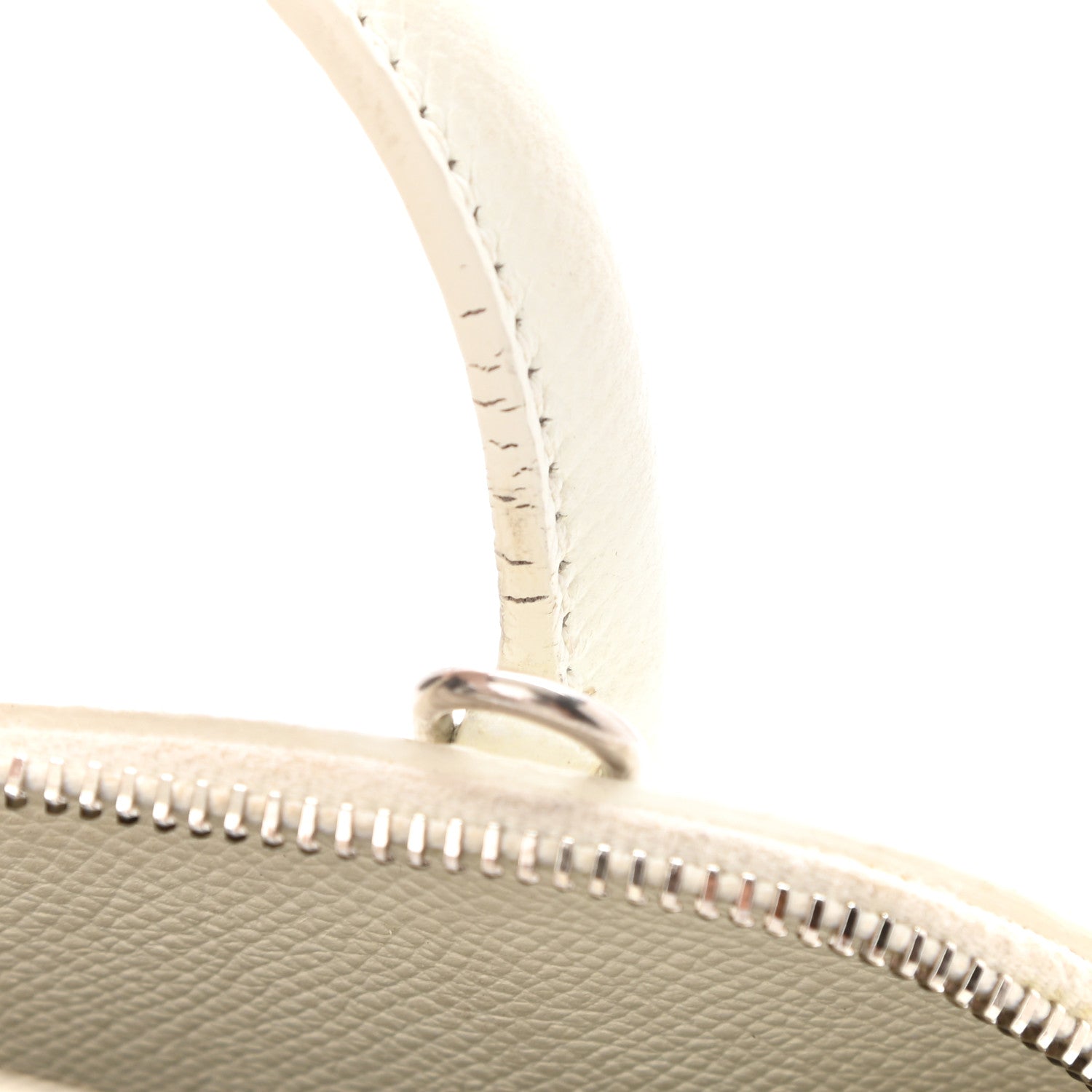 Balenciaga Grained Calfskin XXS Ville Top Handle Bag White Black 10 of 16