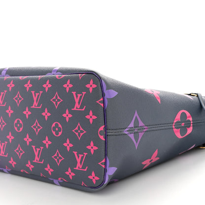 Louis Vuitton Monogram Giant Spring In The City Neverfull MM Midnight Fuchsia 9 of 9