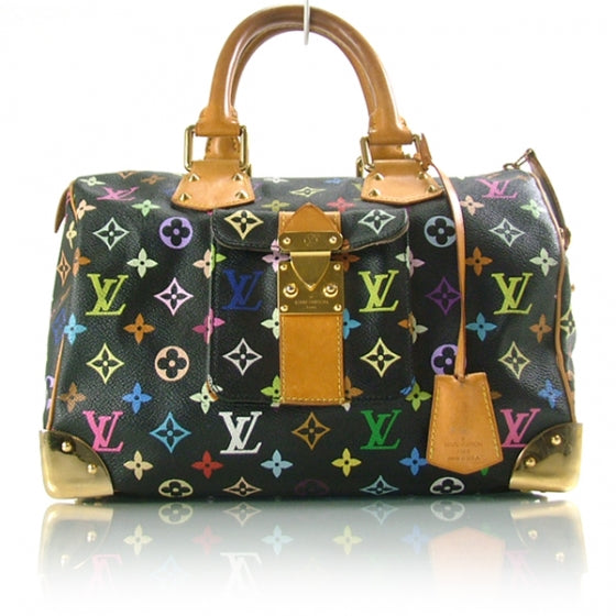 Louis Vuitton Monogram Multicolor Speedy 30 Black 1 of 12