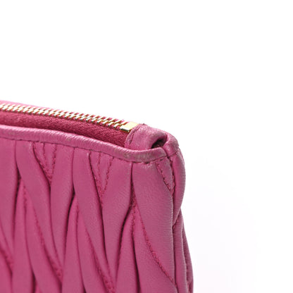 Miu Miu Nappa Matelasse Pouch Fuxia 13 of 14