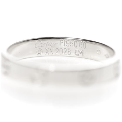 Cartier Platinum 3.5mm LOVE Wedding Band Ring 60 9 4 of 4
