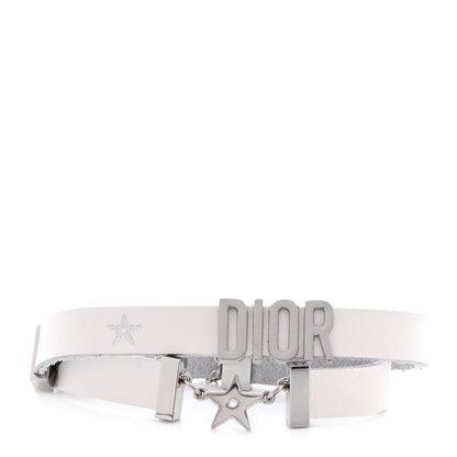Christian Dior Calfskin Star Dior Double Bracelet White 1 of 4