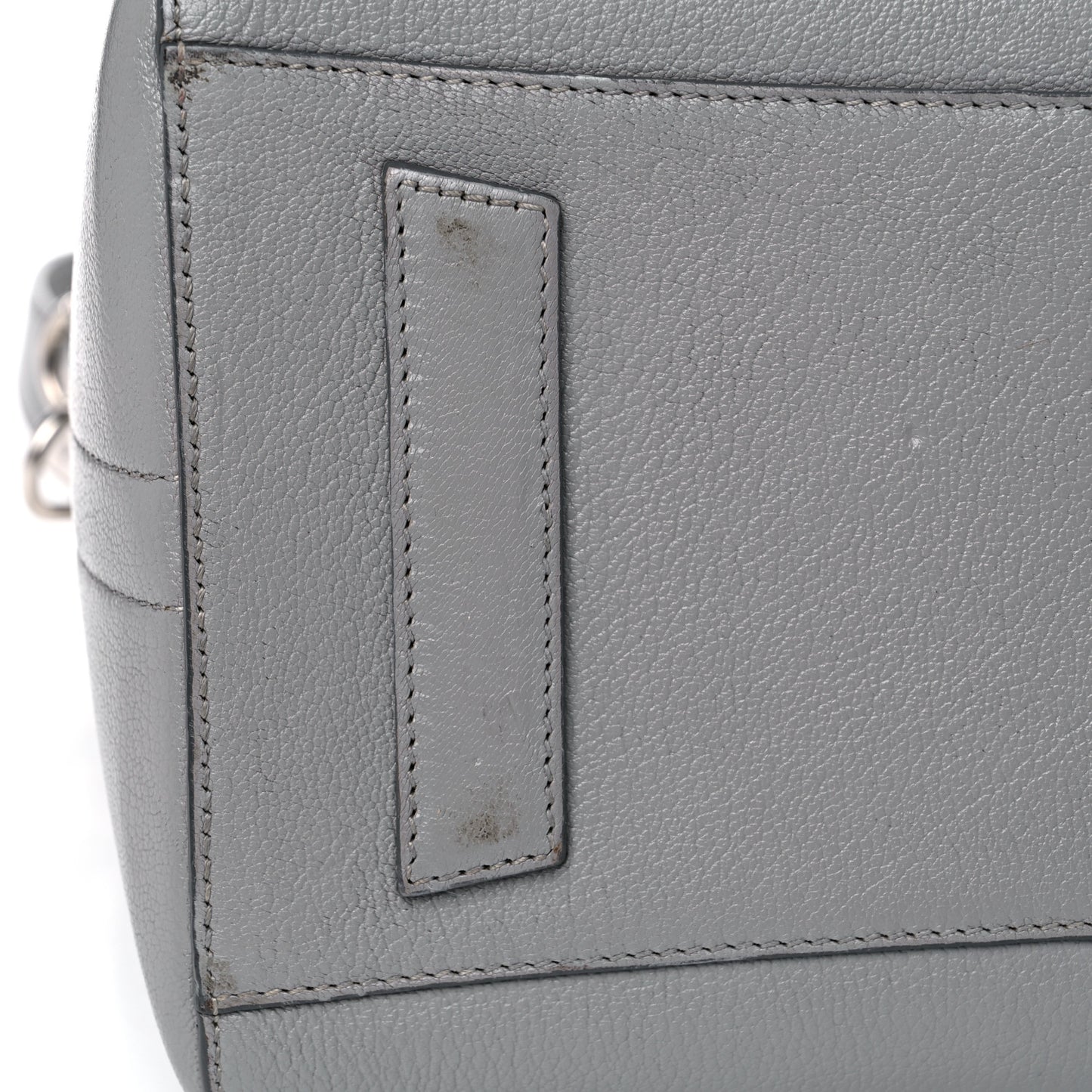 Sugar Goatskin Medium Antigona Pearl Grey