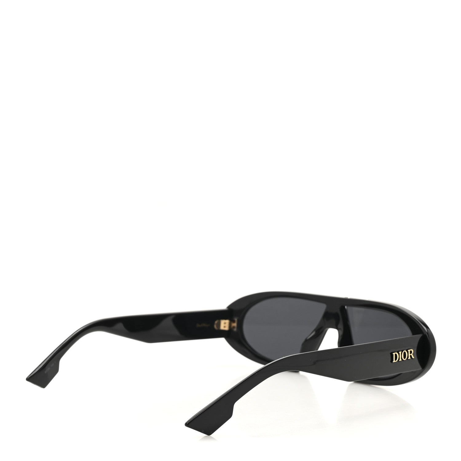 Christian Dior Acetate Oblique Oval Sunglasses Black 1768600