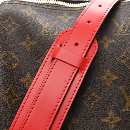 Louis Vuitton Calfskin Monogram Keepall Bandouliere 50 Coquelicot 10 of 11