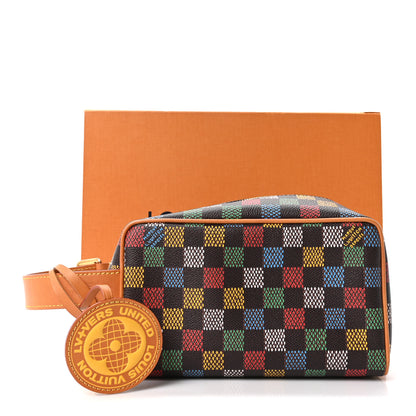 Louis Vuitton LV Vers Damier Ebene Locker Dopp Kit Toilet Pouch Multicolor 10 of 10