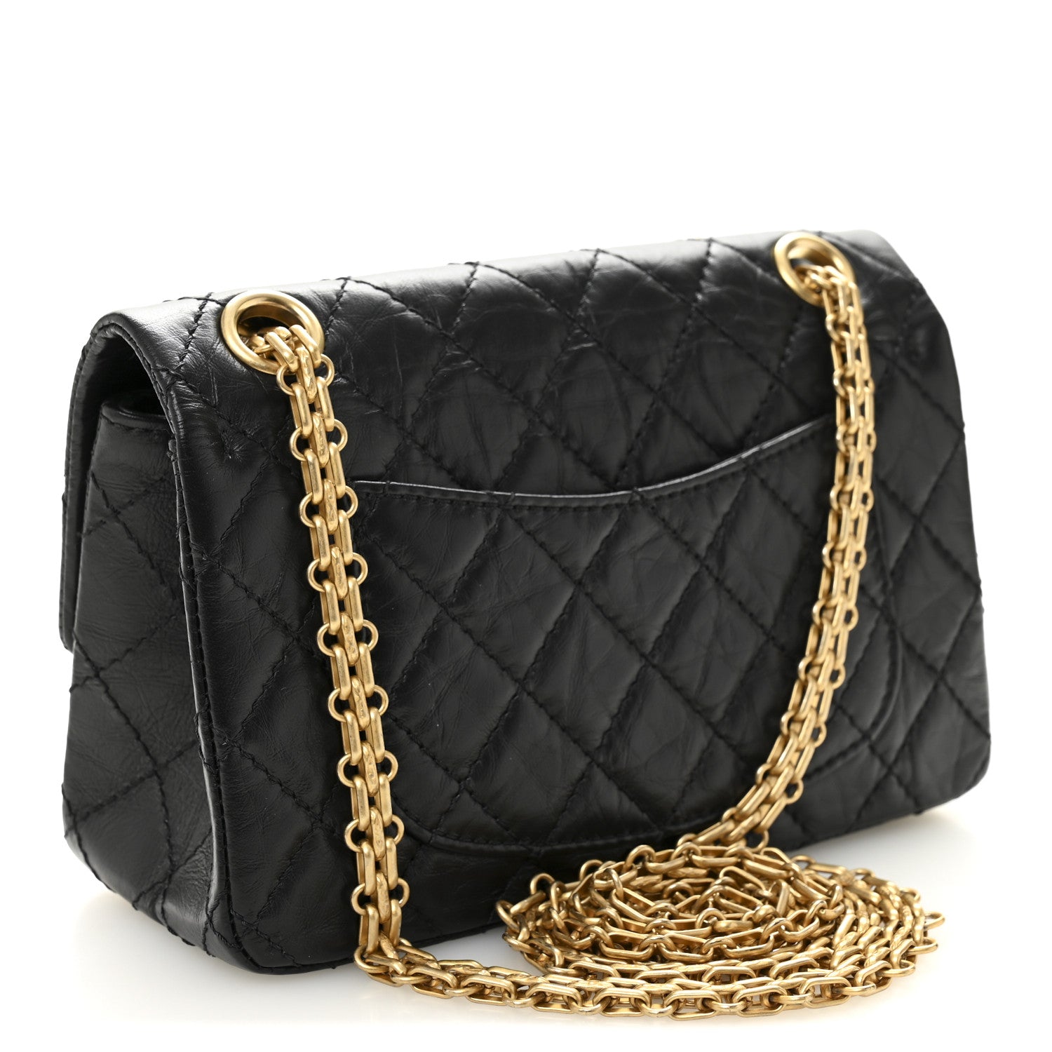 Chanel Aged Calfskin Quilted 2.55 Reissue Mini Flap Black 3 of 10
