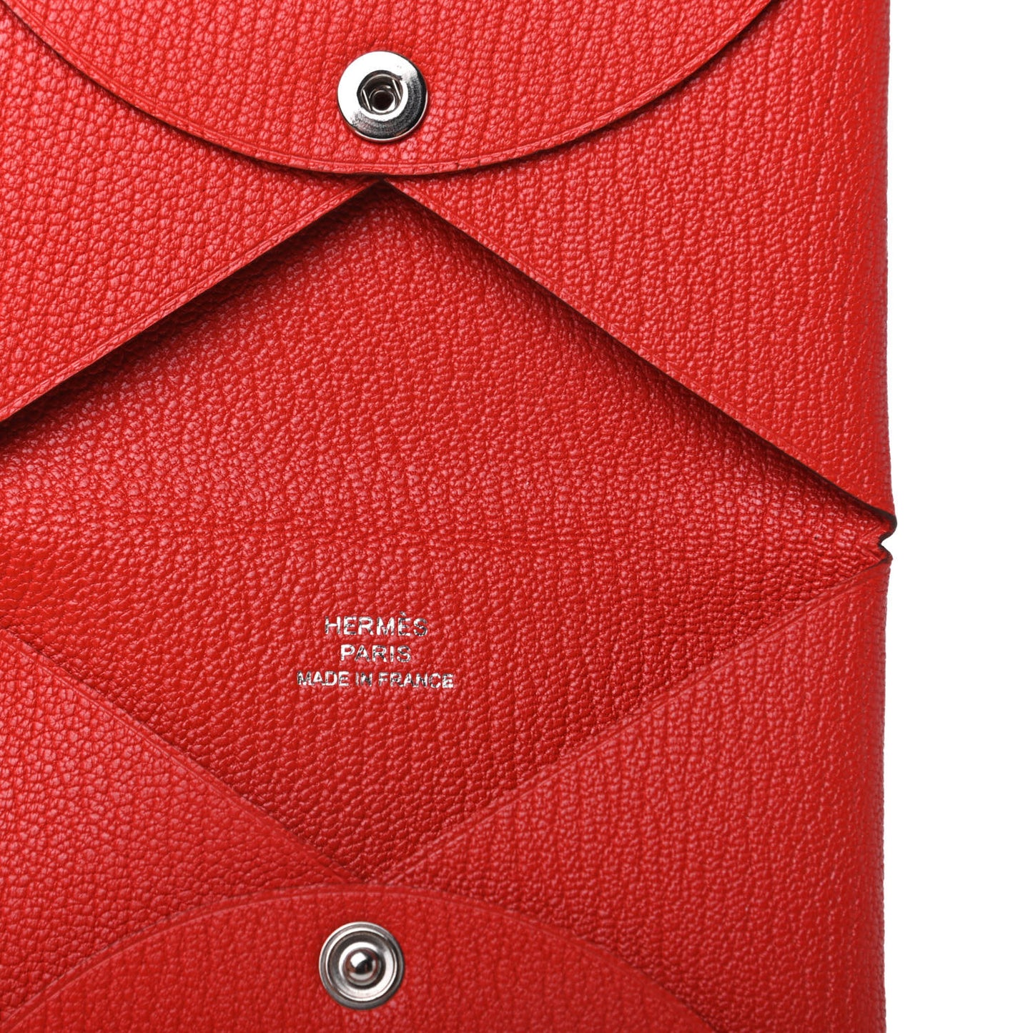 Chevre Mysore Calvi Card Case Rouge Tomate