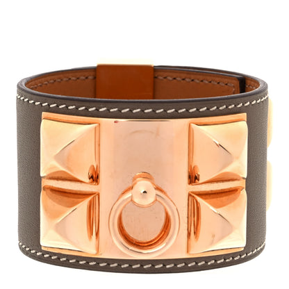 Hermes Swift Collier De Chien CDC Bracelet T2 Etoupe 4 of 7