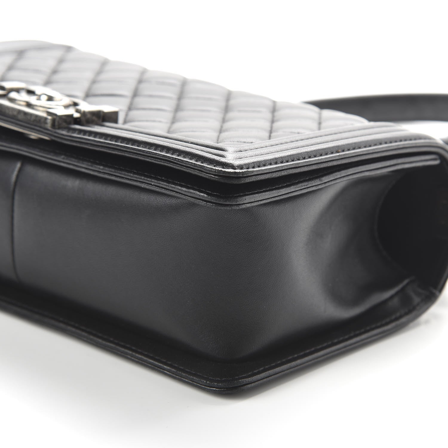 Chanel Lambskin Quilted Medium Boy Flap Black 6 of 10