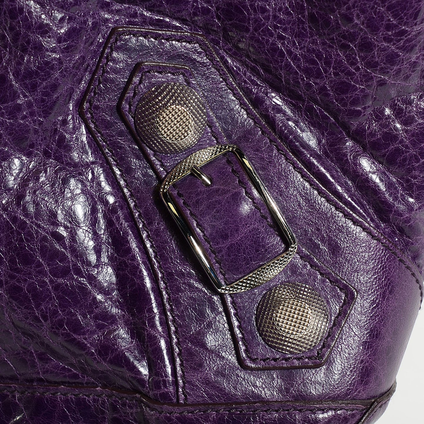 Chevre Giant 21 Silver Hardware Day Hobo Violet