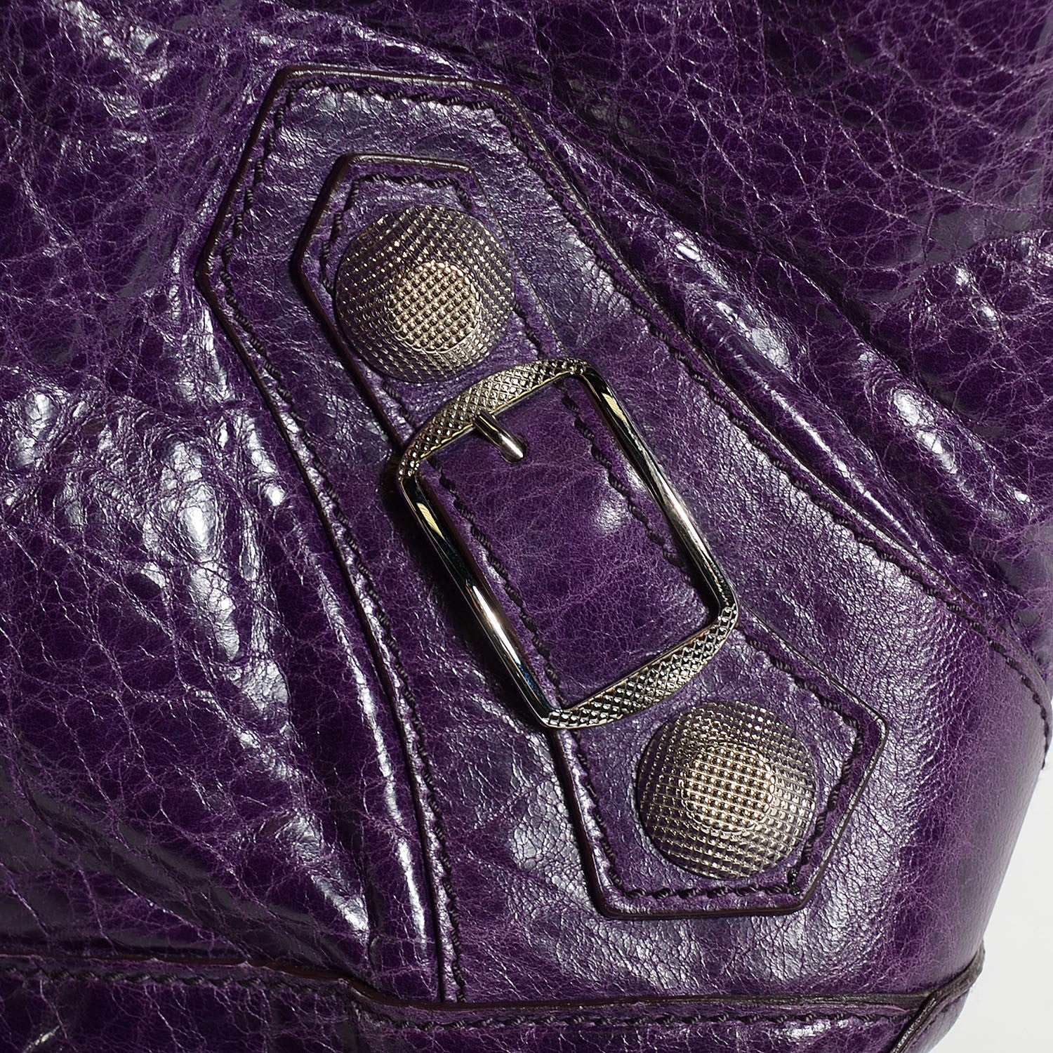 Balenciaga Chevre Giant 21 Silver Hardware Day Hobo Violet 6 of 12
