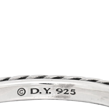 David Yurman Sterling Silver Cable Classics Band Ring 54 7 4 of 4