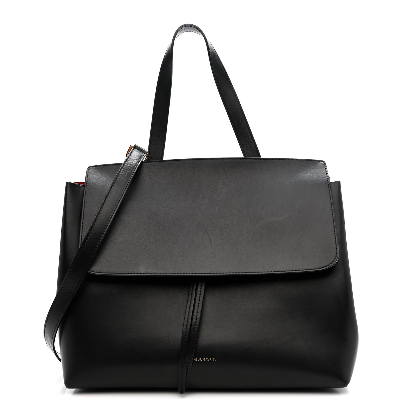 Calfskin Lady Bag Black Flamma