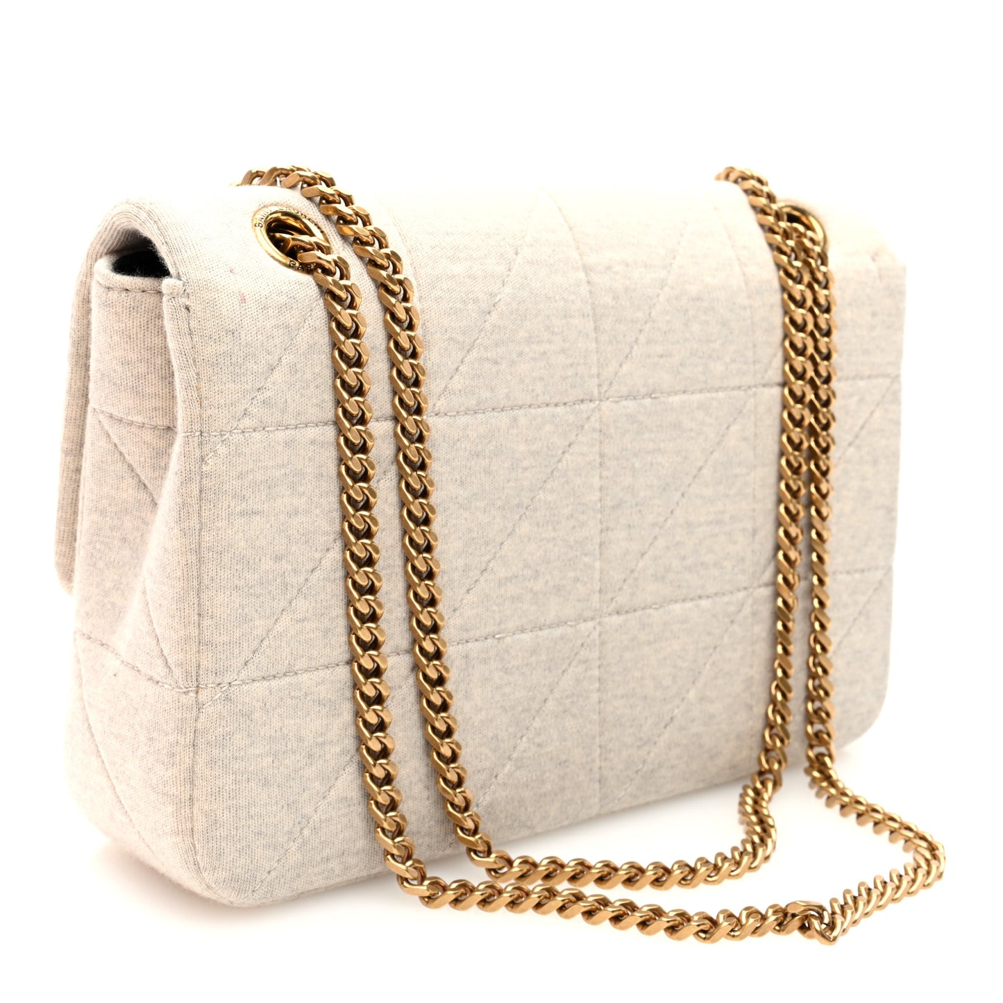 Jersey Wool Patchwork Monogram Medium Jamie Off White
