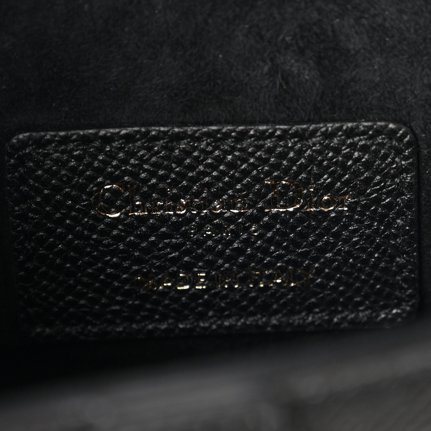 Christian Dior Grained Calfskin Mini Saddle Bag Black 6 of 11