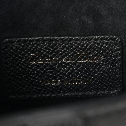 Christian Dior Grained Calfskin Mini Saddle Bag Black 6 of 11