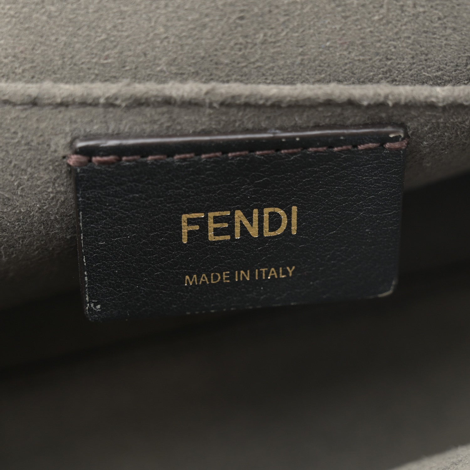 Fendi Chenille Vitello King Plexiglass FF Mini By The Way Top Handle Boston Bag Tortora Nuvola 6 of 11