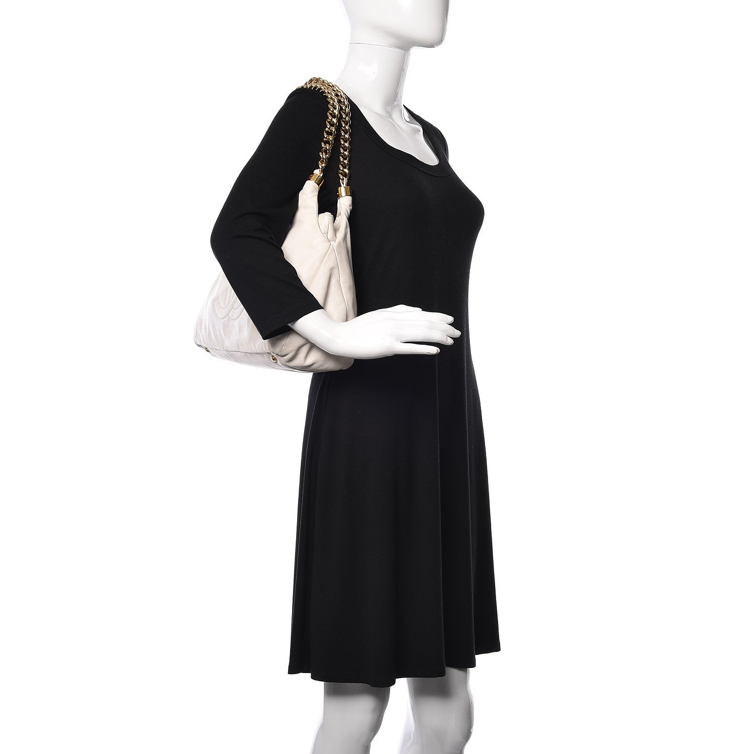 Chanel Calfskin Rodeo Drive Hobo White 2 of 11