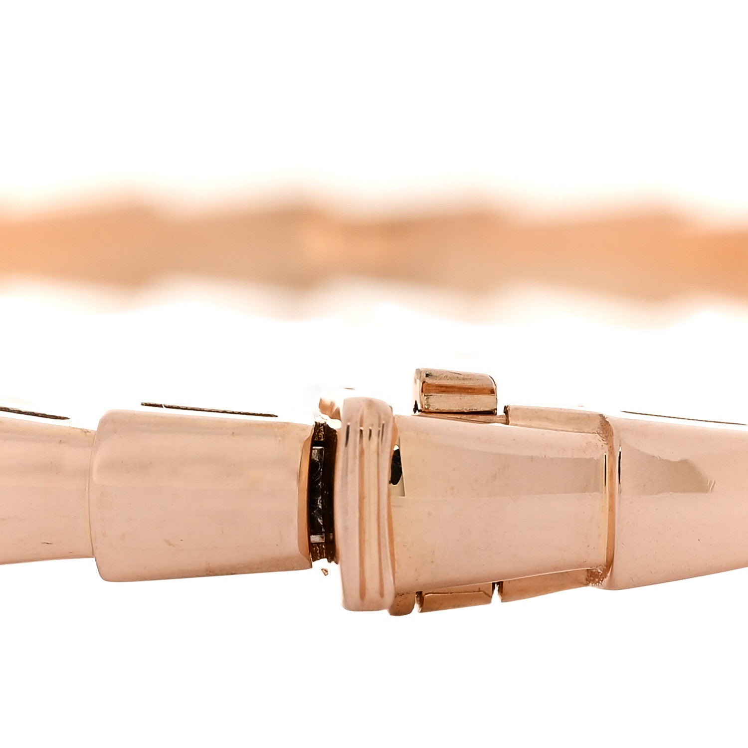 Bulgari 18K Rose Gold Serpenti Viper Bangle Bracelet ML 3 of 5
