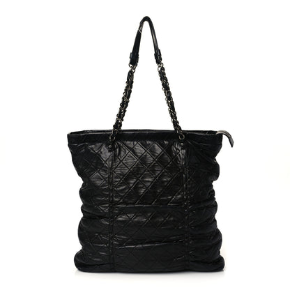 Chanel Lambskin Quilted Sharpei Shopping Tote Black 1 of 10