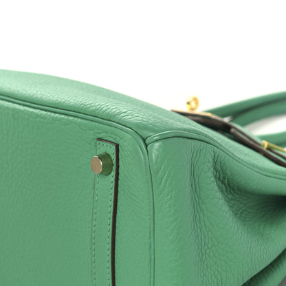Hermes Taurillon Clemence Birkin 30 Menthe 10 of 12