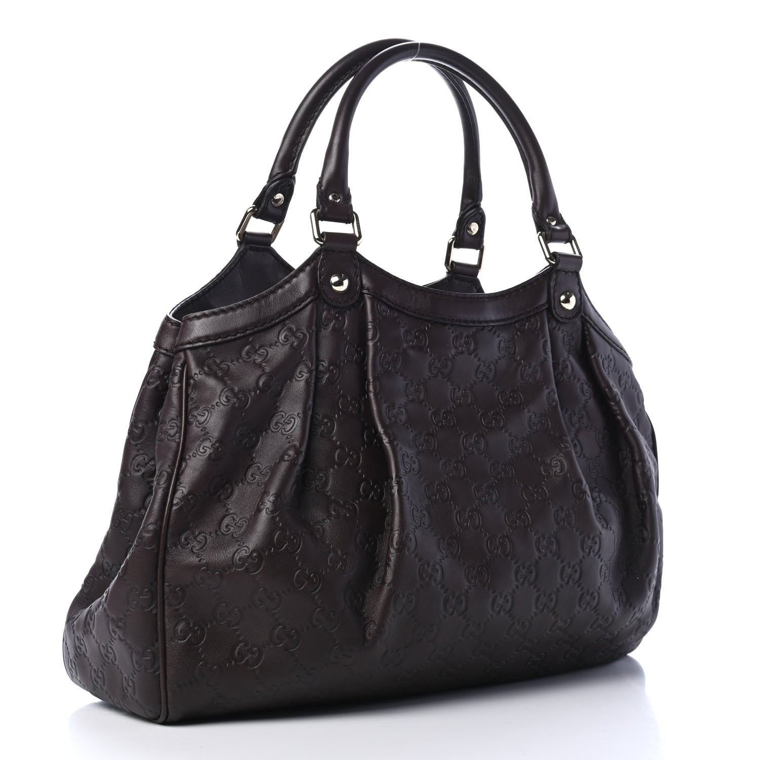 Gucci Guccissima Medium Sukey Tote Chocolate 2 of 4