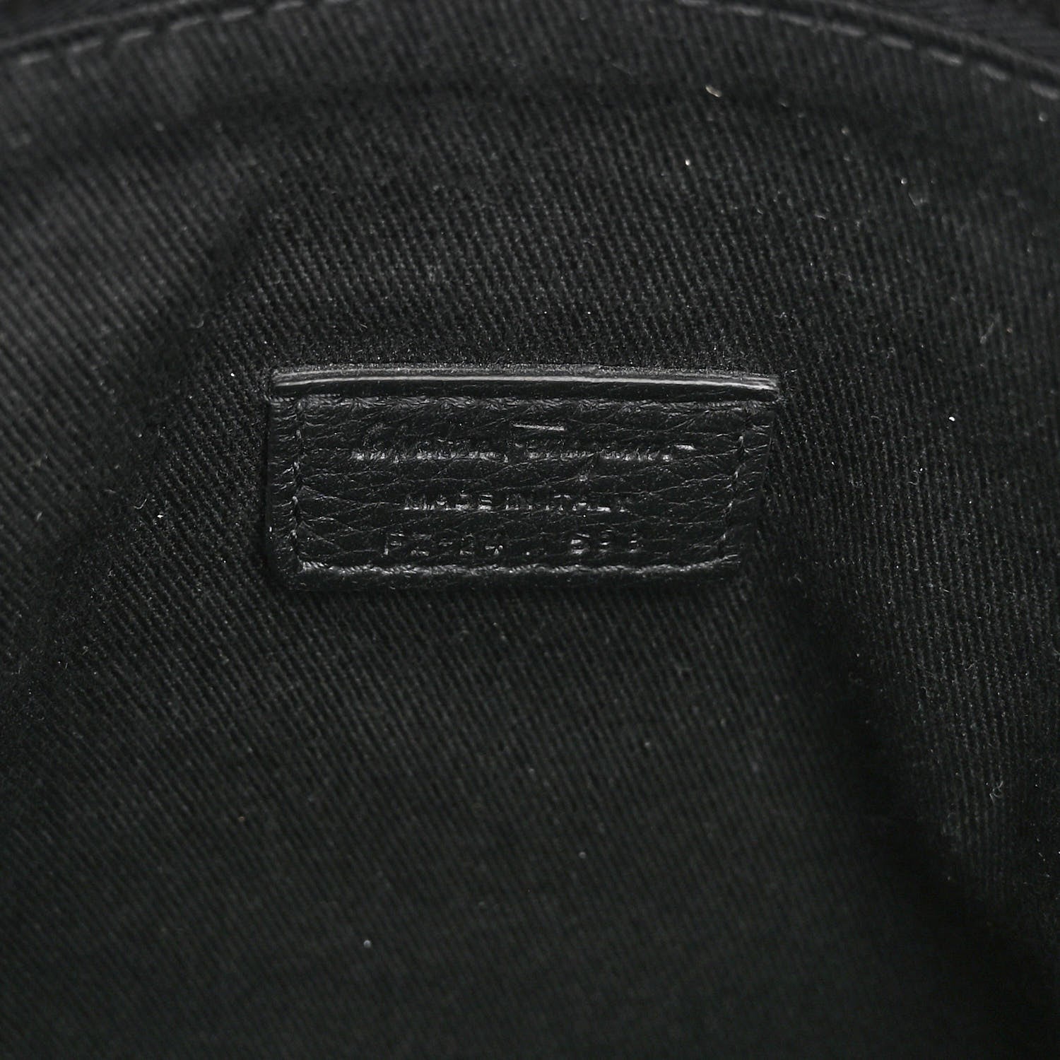 Salvatore Ferragamo Grained Calfskin Logo Shoulder Bag Black 7 of 10