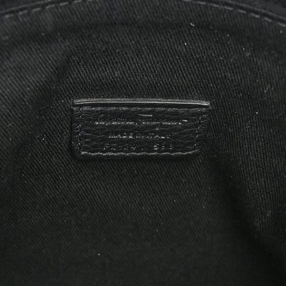 Salvatore Ferragamo Grained Calfskin Logo Shoulder Bag Black 7 of 10
